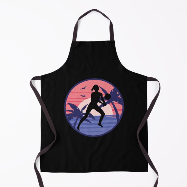 Item preview, Retro Beach Volleyball Player Beach Sport Beach Ball designed and sold by Nessshirts.