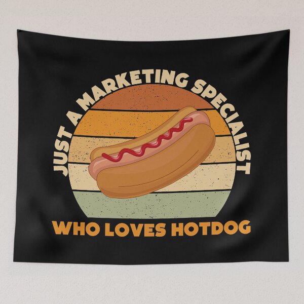 Item preview, just a marketing specialist who loves hotdog, marketing specialist job, marketing specialist humor, marketing specialist joke, marketing specialist meme, designed and sold by SGS-.
