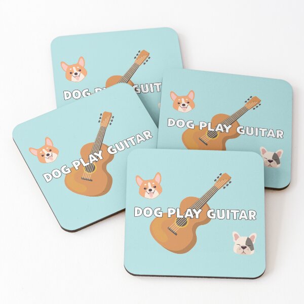 Item preview, Dog play guitar Funny dogs designed and sold by Dreaming-Anmi.