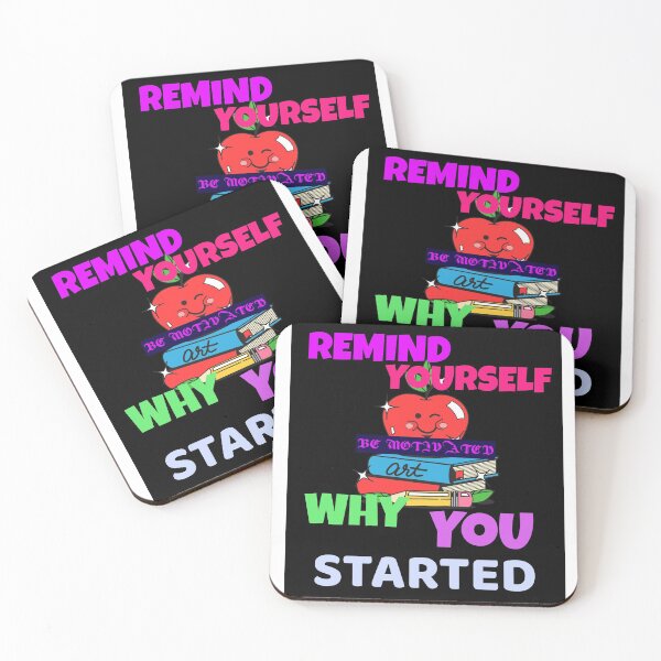 Item preview, REMIND YOURSELF WHY YOU STARTED -BE MOTIVATED designed and sold by A-shell.
