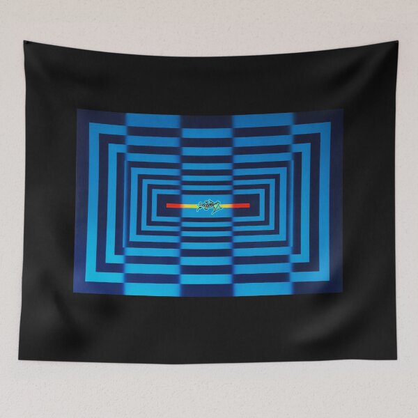 Item preview, BLUE SQUARES OF ESONE ABSTRACT URBAN GRAFFITI STREET STYLE designed and sold by GraffitiBomberZ.