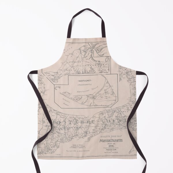 Item preview, Old Cape Cod MA Map (1891) Vintage Massachusetts South Shore Chart designed and sold by BravuraMedia.