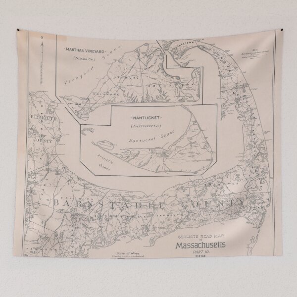 Item preview, Old Cape Cod MA Map (1891) Vintage Massachusetts South Shore Chart designed and sold by BravuraMedia.