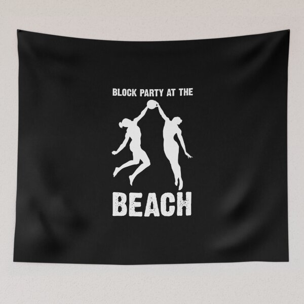 Item preview, Beach Volleyball Player Funny Block Party At The Beach designed and sold by Nessshirts.