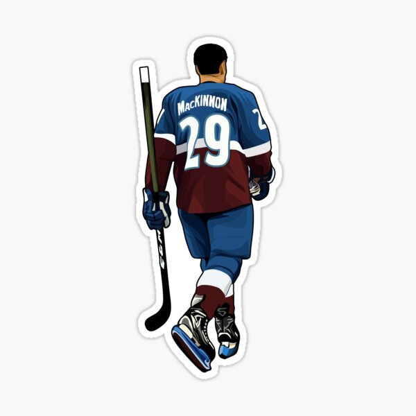 Nathan MacKinnon Jersey Painting Sticker for Sale by gktb