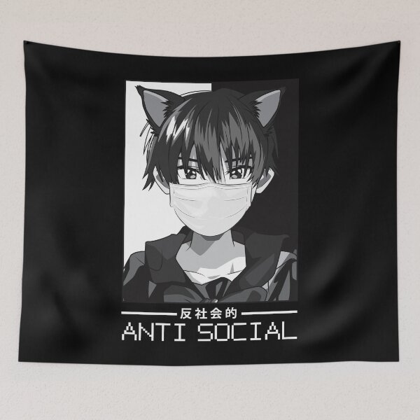 Item preview, Antisocial Anime Femboy Queer Gay MTF LGBT Weeb designed and sold by Alex2201.