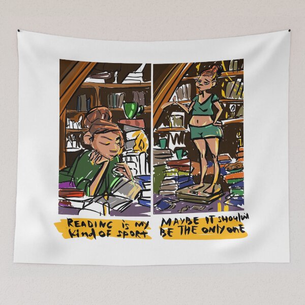Item preview, Copy of Reading is my kind of sport 3 designed and sold by TWOmieArt.
