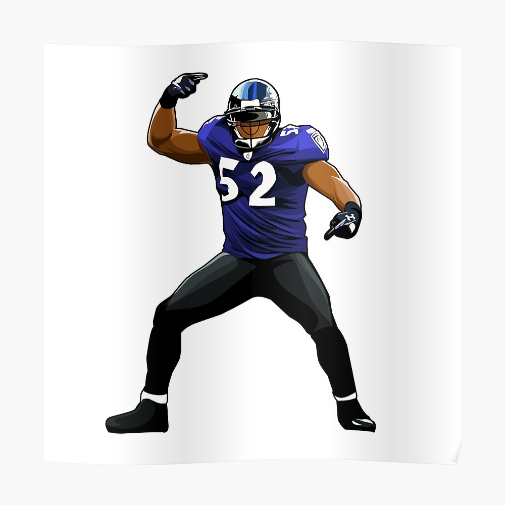 Ray Lewis #53 Dance Sticker for Sale by BoyRicky