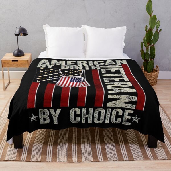 Item preview, American By Birth Veteran By Choice 4th Of July Flag Vintage designed and sold by BargerStore.