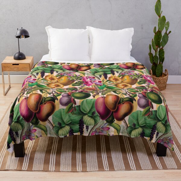 Item preview, Lush Retro Fruit and Flower Garden designed and sold by AntiqueImages.
