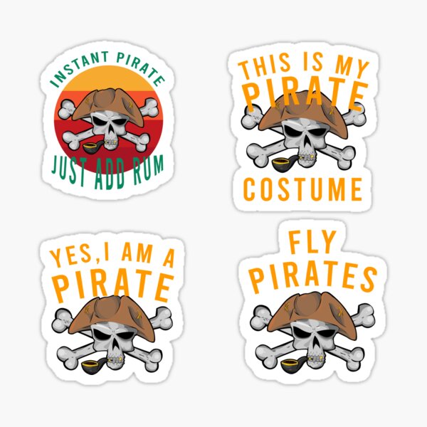 Ahoy Matey Cranial Helmet Band Decal Sticker Accessories Boys Captain of  the Sea