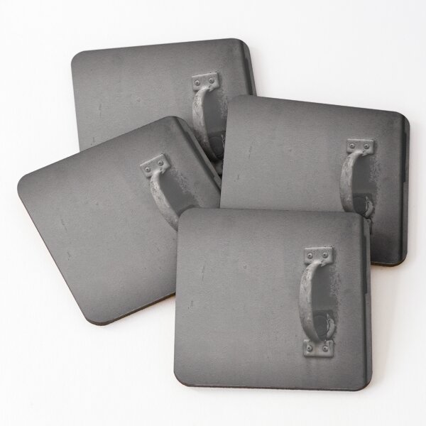 Item preview, closed grey metal door with painted handle designed and sold by Stephen Orsillo.