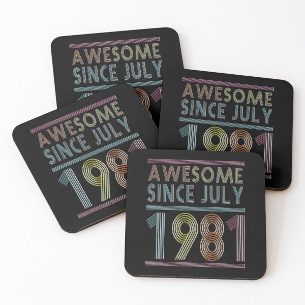 Item preview, Awesome Since July 1981 40th Birthday Gift 40 Years Old designed and sold by BargerStore.