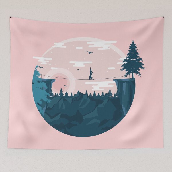 Item preview, Tightrope In The Blue Mountains and beautiful sky designed and sold by TiiNGA.