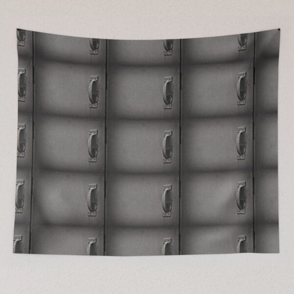 Item preview, closed grey metal door with painted handle designed and sold by Stephen Orsillo.