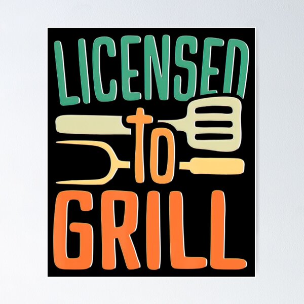 Item preview, Bbq Licensed To Grill Barbecue Funny Dad Smoker Grilling designed and sold by BargerStore.