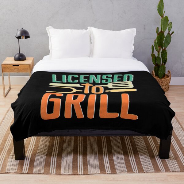 Aperçu de l'œuvre Bbq autorisé à griller un barbecue Funny Dad Smoker Grilling créée et vendue par BargerStore.