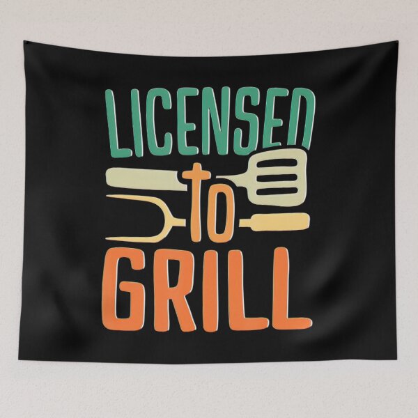 Item preview, Bbq Licensed To Grill Barbecue Funny Dad Smoker Grilling designed and sold by BargerStore.