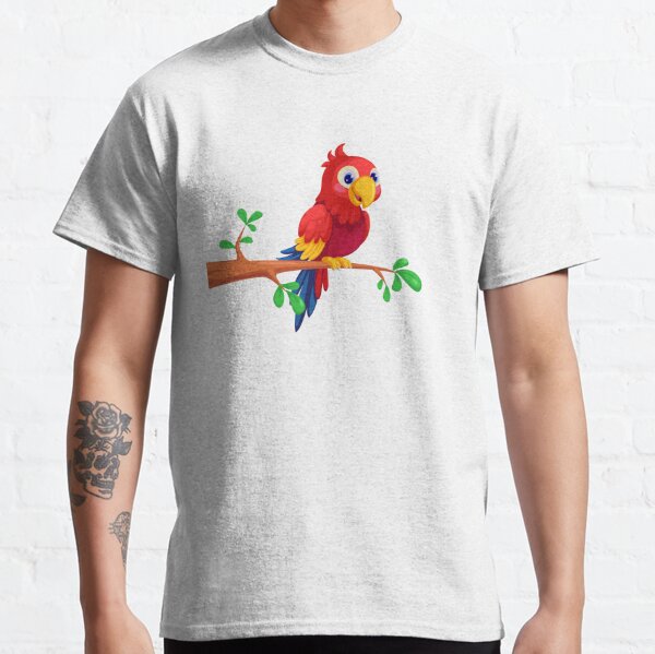 Red Parrot Clip Art (macaw) Classic T-Shirt