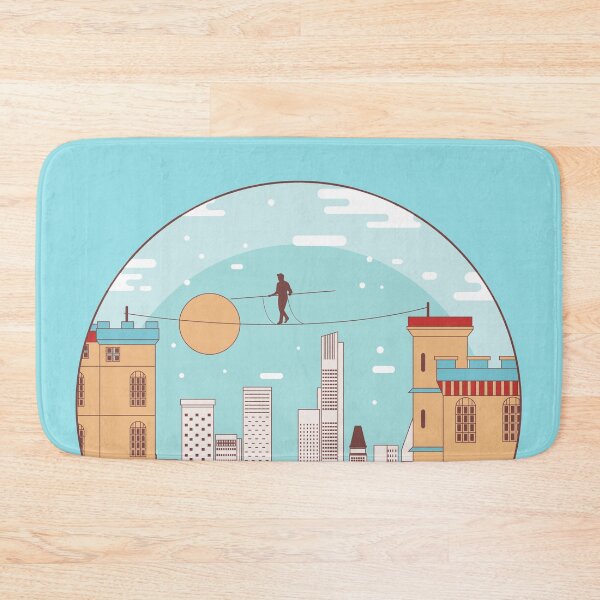 Item preview, Tightrope Among The Tall Buildings With Blue Sky designed and sold by TiiNGA.