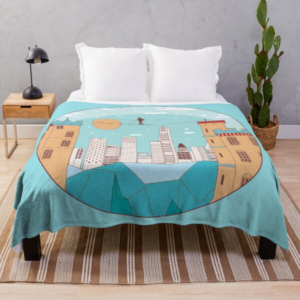 Item preview, Tightrope Among The Tall Buildings With Blue Sky designed and sold by TiiNGA.