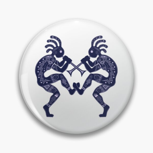 Item preview, Kokopelli Blue color theme design by Kasey Dutton designed and sold by Caummon Thread.