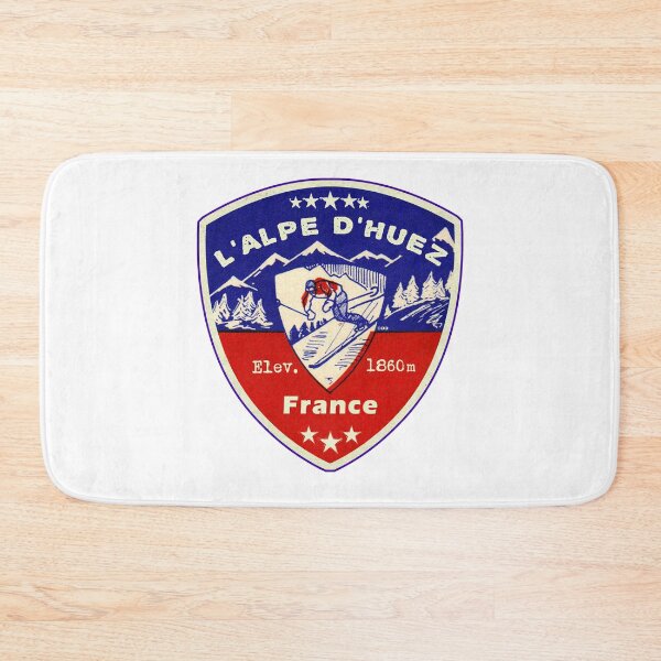 Item preview, L'Alpe D'Huez France Skiing Ski Mountains Skier designed and sold by DESTINATIONS DECAL.