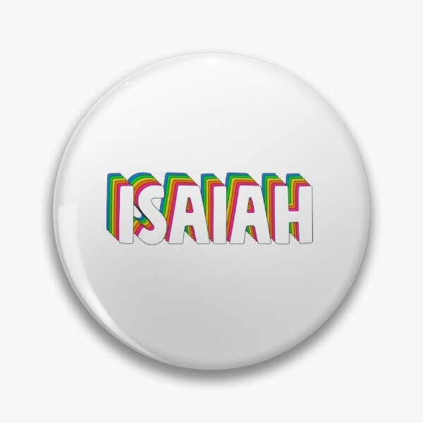 Item preview, Isaiah Hello My Name Is Isaiah Rainbow Name Tag designed and sold by glukisas2206.