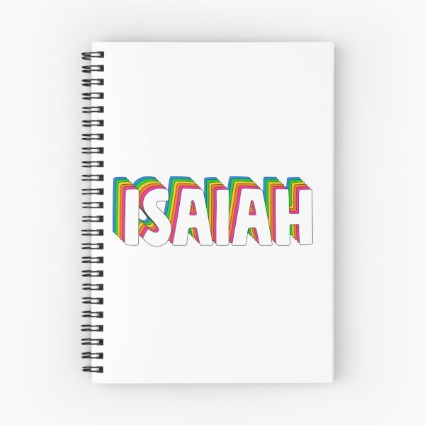 Item preview, Isaiah Hello My Name Is Isaiah Rainbow Name Tag designed and sold by glukisas2206.