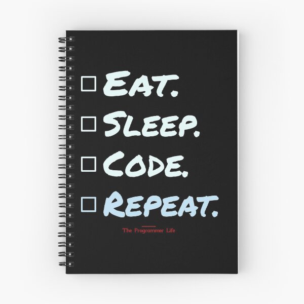 Item preview, Eat. Sleep. Code. Repeat. (Checklist) designed and sold by the-krisney-way.
