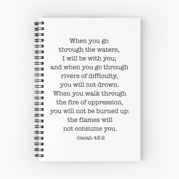 Item preview, Isaiah Isaiah 43_2 When you go through deep waters, I will be with you designed and sold by glukisas2206.