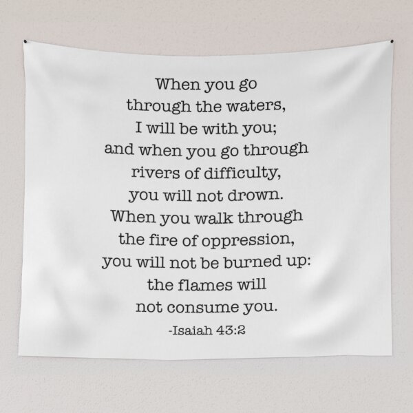 Item preview, Isaiah Isaiah 43_2 When you go through deep waters, I will be with you designed and sold by glukisas2206.