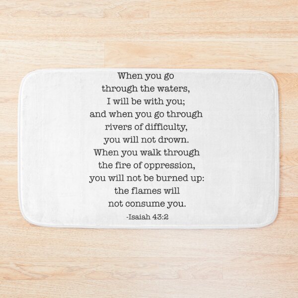 Item preview, Isaiah Isaiah 43_2 When you go through deep waters, I will be with you designed and sold by glukisas2206.