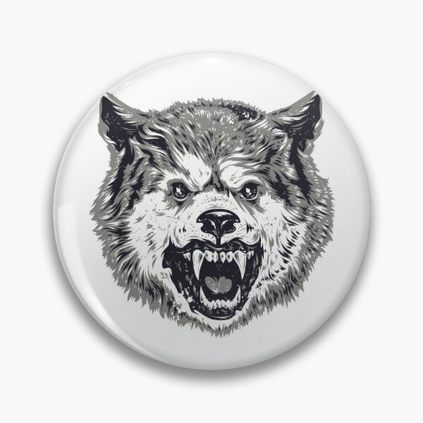Item preview, Dangerous Growling Dire Wolf Canine Predator designed and sold by ozunu.