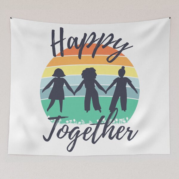 Item preview, Happy Together - Retro Vintage Sunset Style designed and sold by Peishan02.
