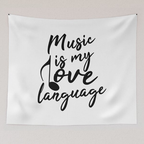 Item preview, Music Is My Love Language (Black) designed and sold by superdumb70.