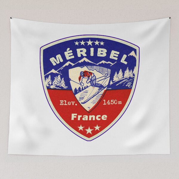 Item preview, Méribel France Skiing Ski Mountains Skier designed and sold by DESTINATIONS DECAL.
