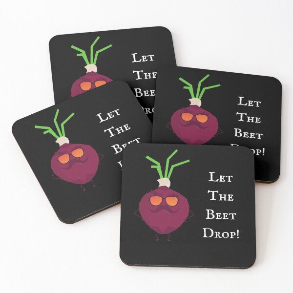 Item preview, Let The Beet Drop | Vegan Pun designed and sold by Nikiolilalala.