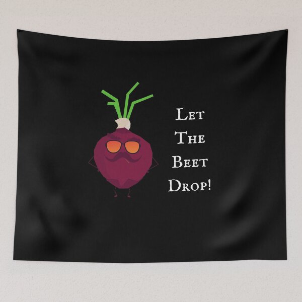 Item preview, Let The Beet Drop | Vegan Pun designed and sold by Nikiolilalala.