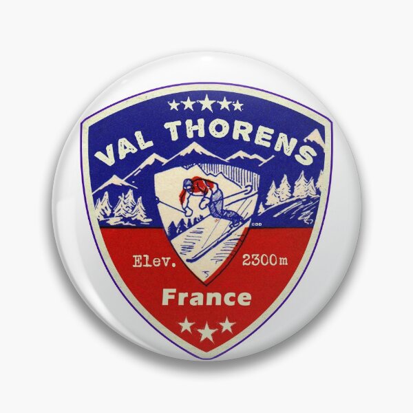 Item preview, Val Thorens France Skiing Ski Mountains Skier designed and sold by DESTINATIONS DECAL.