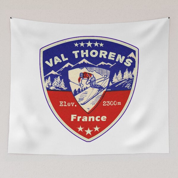 Item preview, Val Thorens France Skiing Ski Mountains Skier designed and sold by DESTINATIONS DECAL.