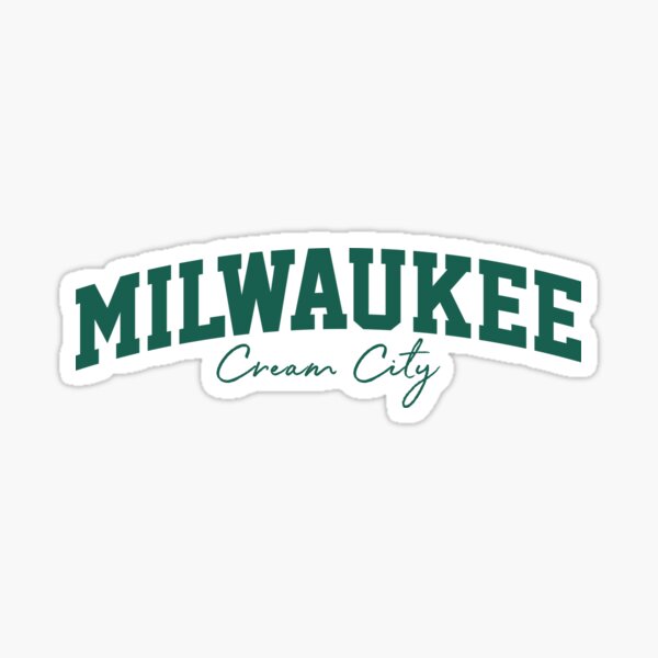 Cream City - Milwaukee Wisconsin Sports Throwback Sticker for