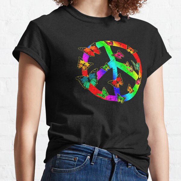 ROCK Peace and Love symbol of Peace Classic T-Shirt