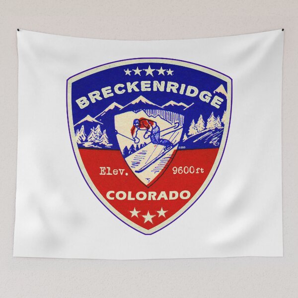 Item preview, Breckenridge Colorado Skiing Ski Mountains Skier designed and sold by DESTINATIONS DECAL.