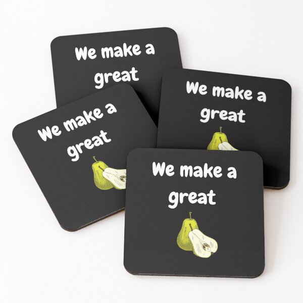 Item preview, We Make A Great Pear | Vegan Pun designed and sold by Nikiolilalala.