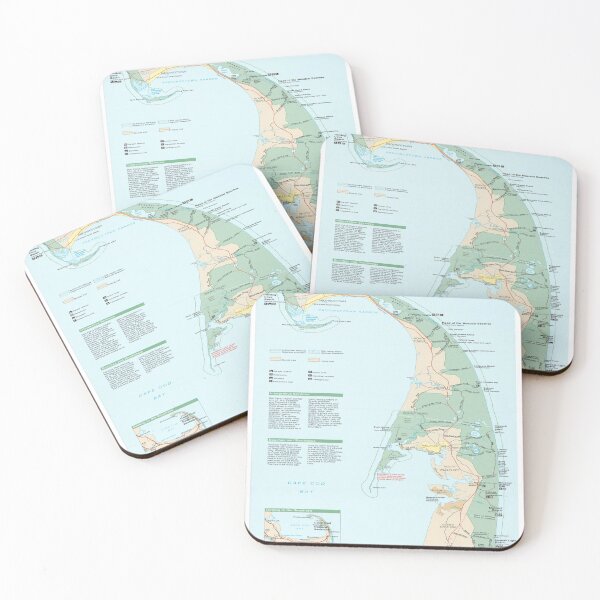 Item preview, Cape Cod National Seashore Map (1997) Massachusetts Beaches Atlas designed and sold by BravuraMedia.