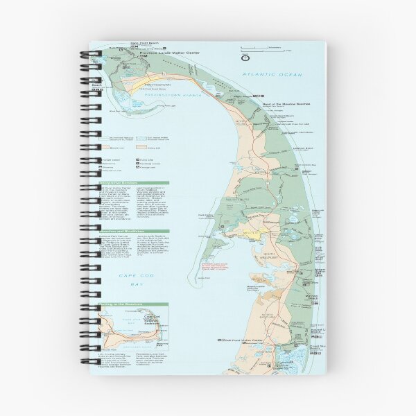 Item preview, Cape Cod National Seashore Map (1997) Massachusetts Beaches Atlas designed and sold by BravuraMedia.
