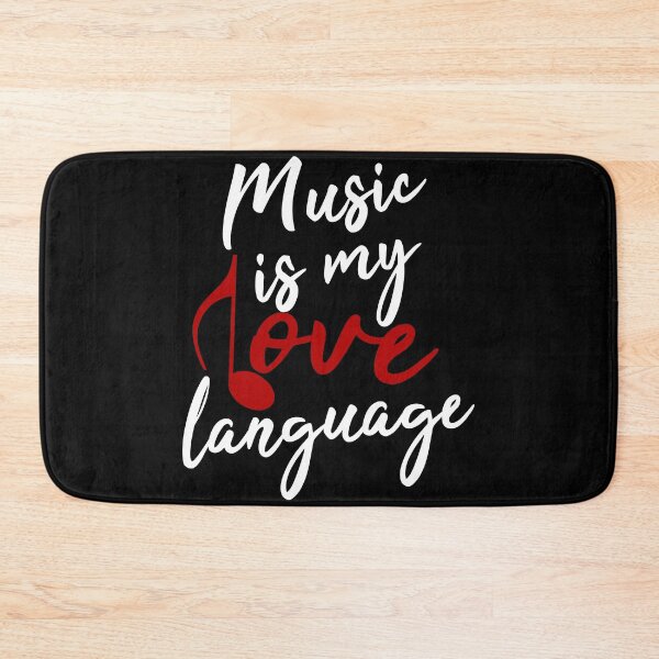 Item preview, Music Is My Love Language (White Red) designed and sold by superdumb70.