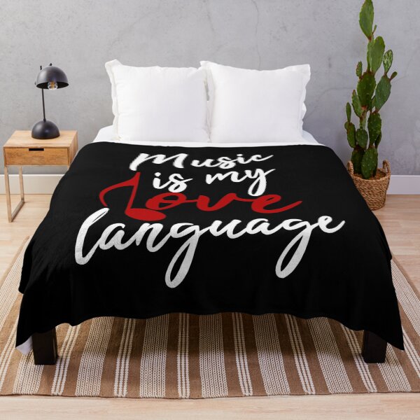 Item preview, Music Is My Love Language (White Red) designed and sold by superdumb70.