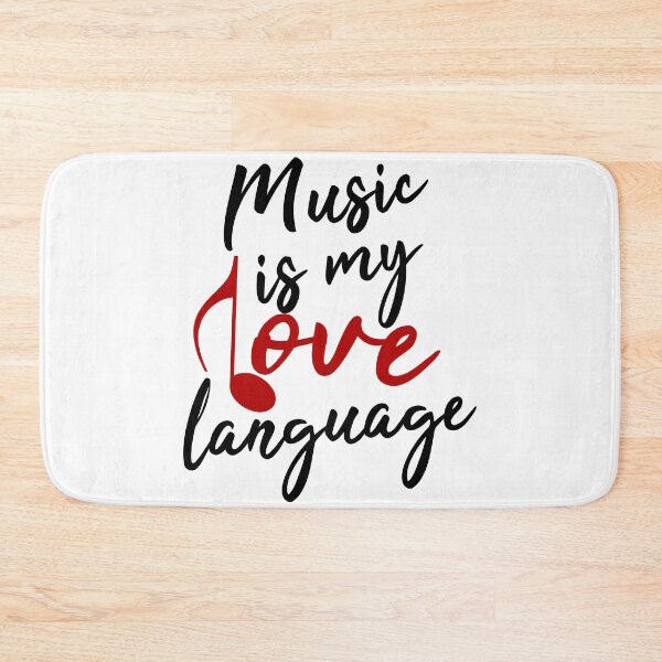 Item preview,  Music Is My Love Language (Black Red) designed and sold by superdumb70.